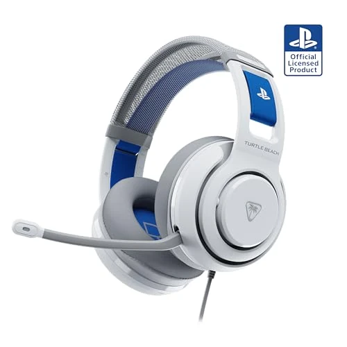 Offerta a tempo: Turtle Beach Atlas 200 Cuffie Bianco da gioco cablate con licenza ufficiale per PlayStation - driver Nanoclear da 50 mm, microfono flip-to-mute, cuscinetti in memory foam, archetto mobile - 17% da 59.99 € a 49.99 €