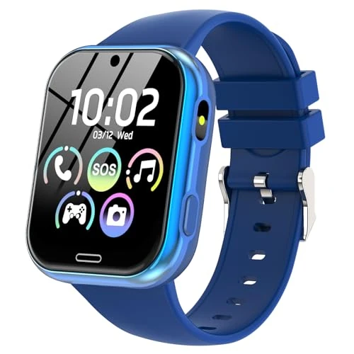 Offerta a tempo: Orologio Smartwatch per Bambini, Telefono Intelligente per Ragazza Ragazzo con 19 Giochi, Contapassi, Musica, Fotocamera, SOS, Torcia, Sveglia Regalo Smartwatch per Bambino 4-12 Anni Regalo, Blu scuro - 29% da 37.99 € a 26.99 €