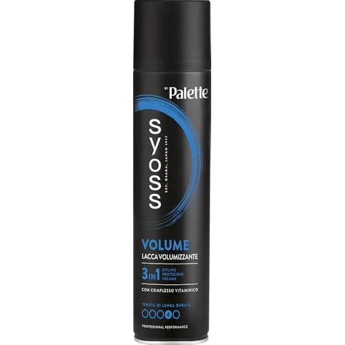 Offerta a tempo: Syoss Volume Lacca Volumizzante 300ml, Lacca capelli per chioma morbida e luminosa, Hairspray 3-in-1 styling, protezione, tenuta 4, Lacca capelli con complesso vitaminico - 28% da 4.69 € a 3.39 €