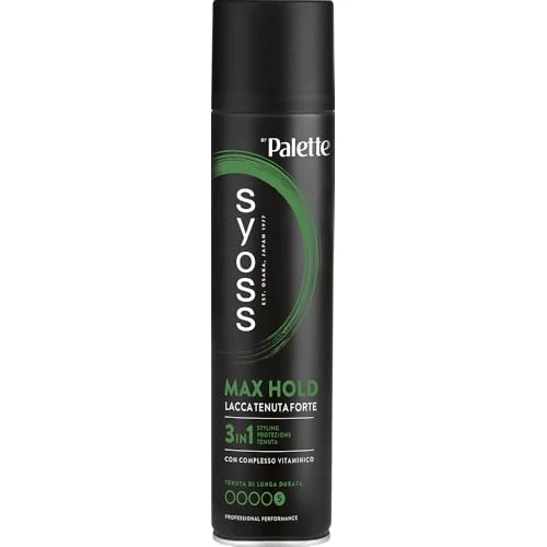 Syoss Max Hold Haarspray 3-in-1 Styling, Schutz, Halt 4, für weiches und glänzendes Haar, 300 ml