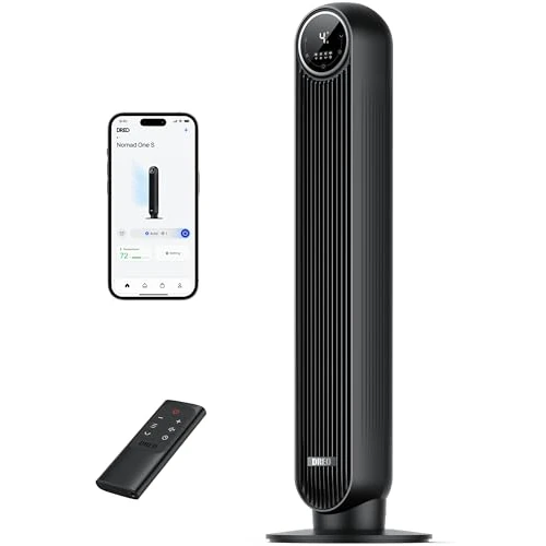 Offre limitée : DREO Ventilateur tour intelligent avec fonction WiFi, ventilateur silencieux avec contrôle vocal et télécommande, oscillation à 90°, 4 modes, 4 vitesses, minuterie 8H, ventilateur de refroidissement de 99.99 € à 99.99 € (0.00% de remise)