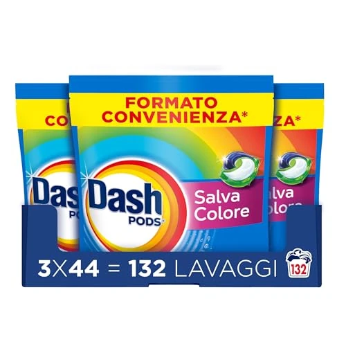 Offerta a tempo: Dash Pods Detersivo Lavatrice In Capsule, 44 Lavaggi, Salva Colore, Rimuove Le Macchie, Igienizza, Brillantezza Per I Capi - 12% da 32.98 € a 28.91 €