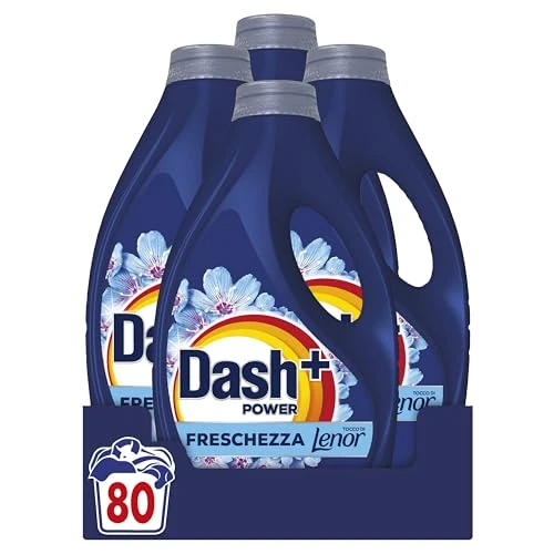 Offerta a tempo: Dash Power - Detersivo Liquido Lavatrice - 80 Lavaggi (4 Pezzi x 20 Lavaggi) — 50% da 39,99 € a 19,99 €