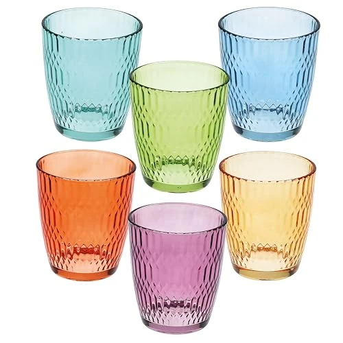 Limited-time offer: Tognana Seoul 6 Pack 310 ml Glasses Multicoloured Glass from 24.42 GBP to 24.42 GBP (save 0%)