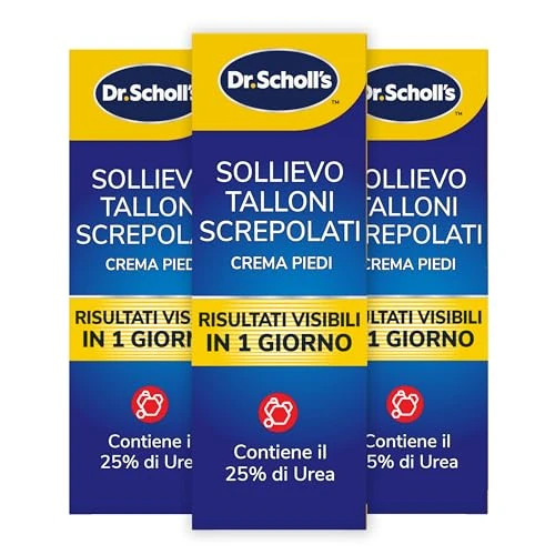Offerta a tempo: Dr. Scholl's Crema per Talloni Screpolati Active Repair K+, Crema Idratante per Talloni con Cheratina, Assorbimento Rapido ed Effetto Duraturo, Ideale per Uso Quotidiano, 60ml (Confezione da 3) - 30% da 14.90 € a 10.47 €