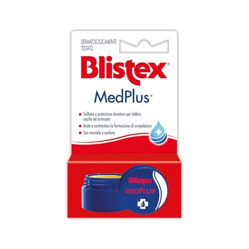 Offerta a tempo: Blistex, MedPlus Balsamo Labbra in Vasetto, 7g - 40% da 6.50 € a 3.87 €