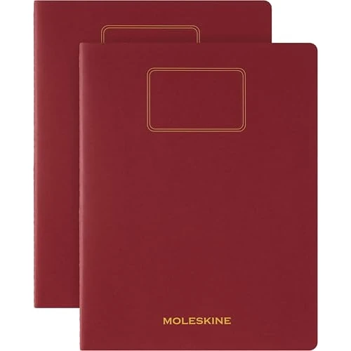 Limited-time offer: Moleskine Student Cahier Journal, Set of 2 Notebooks for Notes with Detachable Blank Pages, Cardboard Cover and Stickers, Red Color, XXL Size 21.6 x 27.9 cm from 12.39 £ to 12.39 £ (save 0.00%)