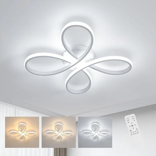 Tijdelijke aanbieding: Comely Moderne Dimbare Plafondlamp, 40W 4500LM LED Plafondlamp met Afstandsbediening 3000K-6500K voor Woonkamer, Slaapkamer, Keuken, Gang, Balkon, Wit 40cm van 46.00 EUR naar 39.10 EUR (korting 15%)