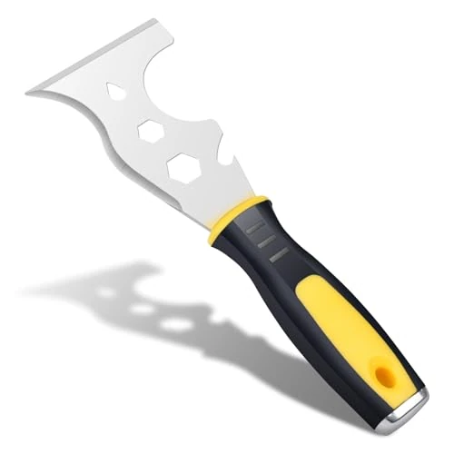 AOOTE Espátula Rascador Multiusos, 13 en 1 Herramienta para Pintores, Herramienta Raspadora de Ppintura con Mango Antideslizante, Herramienta Versátil para Rascar y Cortar, Puede Limpiar Rodillos