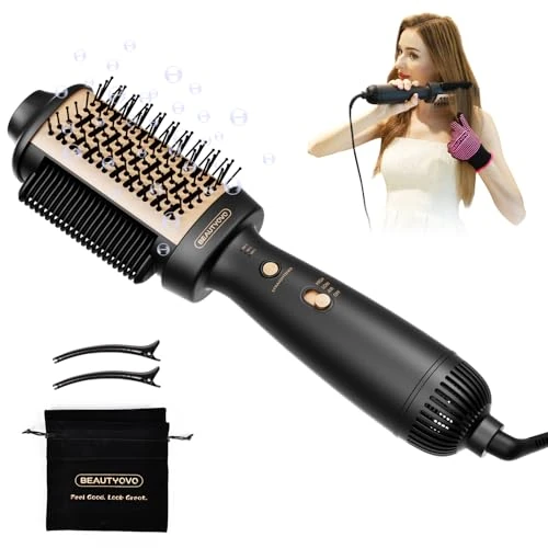 Secador Profesional 3-en-1 con Tecnología Iónica: Secado, Alisado y Volumen | 3 Modos Temperatura (37°C-200°C) + Regulación Inteligente