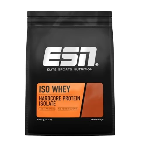Oferta limitada: ESN IsoWhey Hardcore Protein, Fresa, 2kg, hasta 26 g de proteína por porción, made in Germany de 89.90 EUR a 69.19 EUR (ahorro 23%)