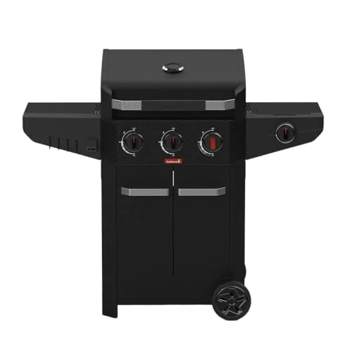 Oferta limitada: Barbecook Barbacoa de gas Luca 312 negra con gabinete y quemador lateral, negra, 133.4x60.3x112.3cm de 639.89 € a 639.89 € (ahorro 0.00%)