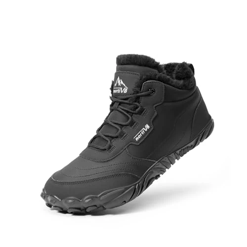 Offerta a tempo: NORTIV 8 Stivali Uomo da Neve Scarpe Invernali da Uomo Invernali da Neve Stivali Invernali da Trekking e Calde,Size 43,Nero,NMEMSB2501 - 38% da 32.46 € a 19.99 €