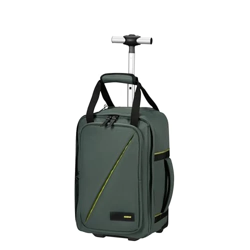 Offre limitée : American Tourister Take2Cabin - Sac Cabine Ryanair 40 x 25 x 20 cm, 20 L, 1,40 kg, Sac à Dos à Roulettes, Bagage à Main, Sac à Dos Avion S Sous le Siège, Vert (Dark Forest) de 79.95 € à 72.96 € (9% de remise)