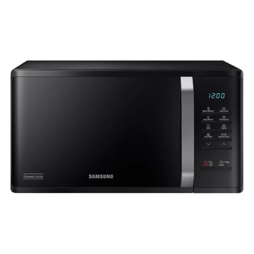 Samsung Forno a Microonde Grill Cottura Croccante MG23K3523CKE1 con Piatto Doratore incluso, Programmi Automatici, Quick Defrost, Capacità: 23L, Colore: Nero, LxAxP: 48,9 x 27,5 x 39,2 cm