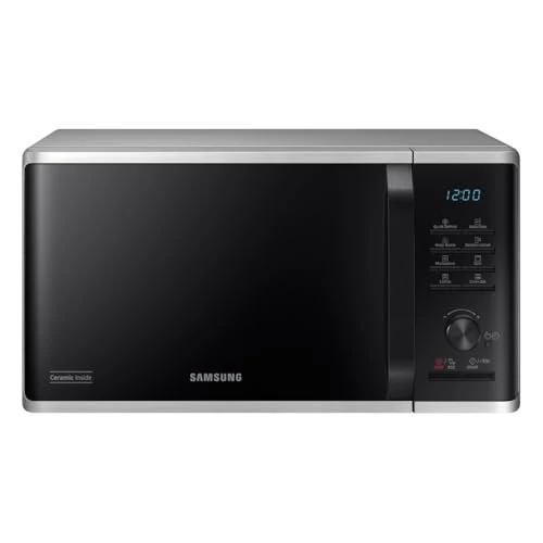 Offerta a tempo: Samsung Forno a Microonde Grill Cottura Croccante MG23K3515CSE1 con Piatto Doratore incluso, Programmi Automatici, Quick Defrost, Capacità: 23L, Colore: Silver, LxAxP: 48,9 x 27,5 x 39,2 cm - 53% da 209.00 € a 99.00 €