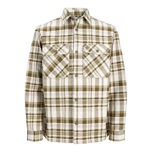 Offerta a tempo: JACK & JONES Giacca Camicia Regular Fit Marrone M - 81% da 59.99 € a 11.62 €