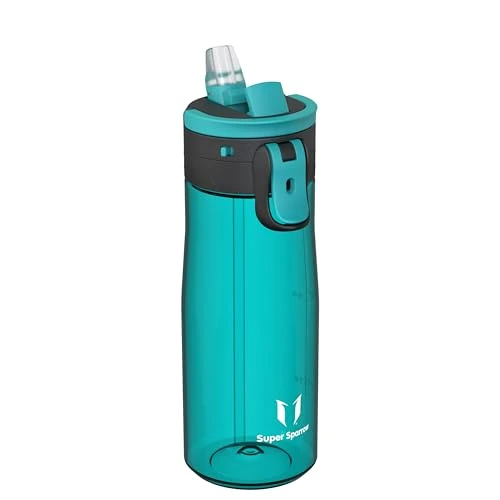 Sparrow Botella Agua Deportiva - 750ml - Sin BPA - TouchFlow Tritan Botella con Pajita, para Niños, Adultos, Gimnasio, Ciclismo