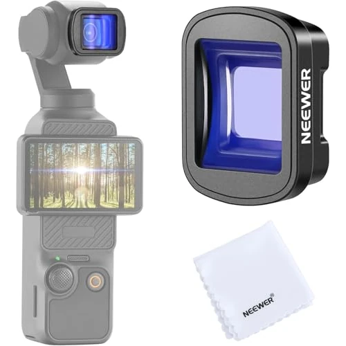 Zeitlich begrenztes Angebot: NEEWER 1,2X Anamorphot Objektiv, kompatibel mit DJI Osmo Pocket 3 / Pocket 4 / Xtra Muse, HD Magnetobjektiv für kinoreife Breitbildaufnahmen mit Blue Streak Effekt, LS-44 Pro von 49.99 € auf 49.99 € (0.00% Rabatt)