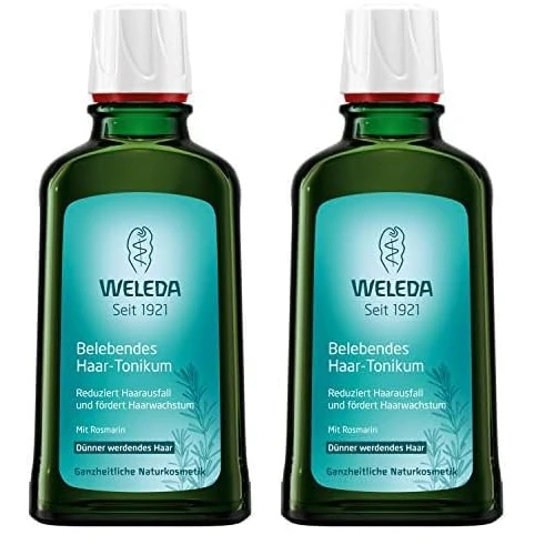 Offerta a tempo: Weleda Lozione Capelli Rivitalizzante, con estratti vegetali per stimolare il cuoio capelluto favorire la naturale crescita del capello, per capelli sani e forti (1X100ml) (Confezione da 2) - 27% da 27.80 € a 20.26 €
