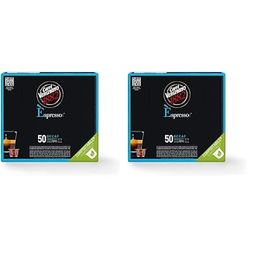 Offerta a tempo: Caffè Vergnano 1882 - 100 Capsule di Caffè Espresso Decaffeinato Compatibili con Nespresso — 35% da 30,58 € a 19,80 €