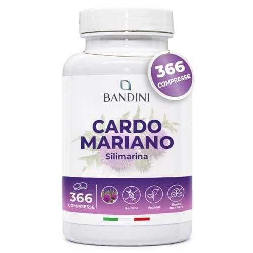 Offerta a tempo: Bandini® Cardo Mariano 366 Compresse | Integratore a base di Silimarina | Compresse da 300mg | Diuretico, Digestivo e Depurativo | Eccellenza e Qualità Certificata | 1200mg/giorno - 5% da 23.90 € a 22.70 €