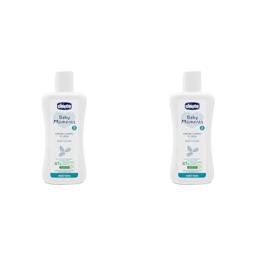 Chicco Baby Skin - Loción corporal, 200 ml, 0 M+ (Paquete de 2)