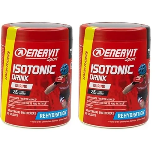 Offerta a tempo: Enervit, Isotonic Drink, Integratore Gusto Limone, Bevanda Reidratante, per Sforzi Prolungati, Riduce la Stanchezza, con Vitamina D, Tiacina e Niamina, Senza Aromi Artificiali, Barattolo da 420 Grammi - 27% da 21.80 € a 15.90 €
