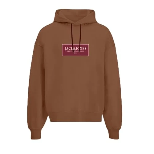 JACK & JONES Jorgreene Sweat à Capuche FST, Huile d'argan, XS