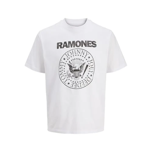 Offerta a tempo: JACK & JONES Jprbluramones SS Tee, Bianco, M Uomo - 0.00% da 18.29 € a 18.29 €