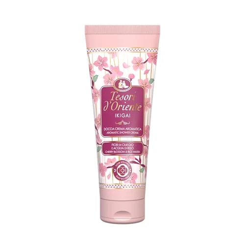 Offerta a tempo: Tesori d'Oriente, Ikigai Doccia Crema, Bagnoschiuma dalle Note Floreali con Acqua di Riso per una Pelle Morbida e Liscia, Dona una Sensazione di Puro Benessere, 250ml - 21% da 2.29 € a 1.80 €
