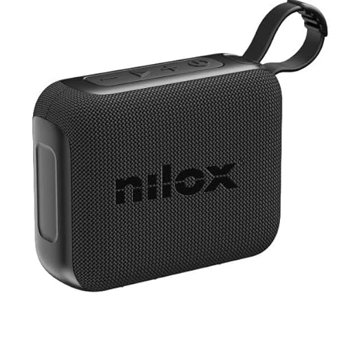 Offerta a tempo: Nilox Cassa Bluetooth Portatile e Compatta, Speaker Bluetooth Potente 5W, Design Moderno e Sportivo, Durata Batteria Fino a 4.5 ore - 36% da 19.99 € a 12.79 €