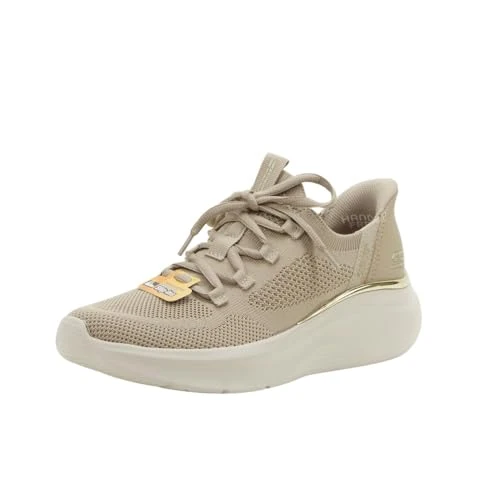 Skechers Vrouwen BOBS B liefde True Delight Sneaker, Taupe, 7 UK, Taupe, 40 EU