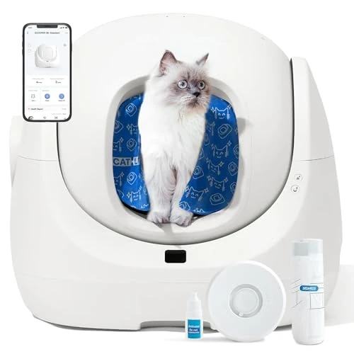 Beperkte aanbieding: CATLINK Baymax zelfreinigende kattenbak 70L capaciteit - verbeterde bescherming tegen zijlekkage, 7 beveiligingsniveaus, app en detectie van meerdere katten - voor multi-cat home van 399.99 EUR naar 399.99 EUR (besparing 0%)