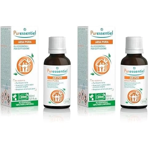 Puressentiel - Purificante - Miscela Oli Essenziali per Diffusione- Aria Pura - 100% puri e naturali - Aiuta a purificare l’aria e a combattere i cattivi odori - 30 ml (Confezione da 2)