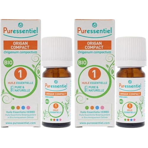 Offerta a tempo: Puressentiel Olio Essenziale di Origano Compatto – Contribuisce alla difesa antivirale – 100% Puro – Botanicamente e Biochimicamente Definito – Agricoltura Biologica – Vegan e Cruelty Free – 5 ml - 55% da 21.00 € a 9.40 €