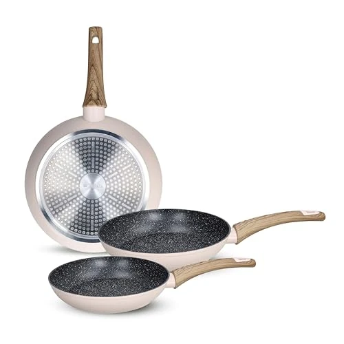 Oferta limitowana: Tognana Vanilla zestaw patelni 20/24/28 cm, aluminium, beżowe z 264.38 zł na 264.38 zł (oszczędź 0.00%)
