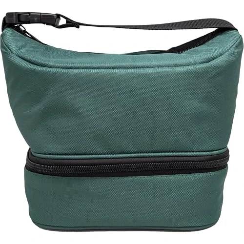Offerta a tempo: Nerthus FIH 1496 lunch bag termica tipo borsa nera doppio scomparto interno isolante con manico ideale per lavoro ufficio - 0.00% da 5.74 € a 5.74 €