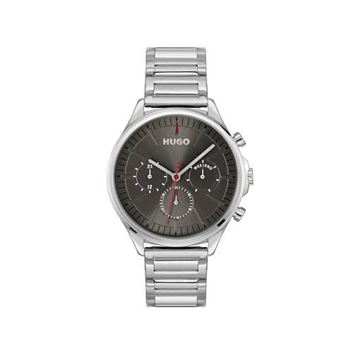 Oferta limitowana: HUGO Analogowy wielofunkcyjny zegarek kwarcowy dla mężczyzn #Smash Multi Collection ze srebrną bransoletką ze stali nierdzewnej - 1530411 z 536.05 zł na 536.05 zł (oszczędź 0.00%)