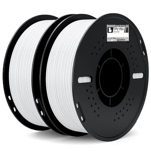 Oferta limitada: ELEGOO Filamento TPU 95A 1.75mm 2KG Blanco, Filamento Flexible 95A Suave para Impresoras 3D, Carrete de Plástico, para La Mayoría de Impresoras 3D de 32.99 € a 32.99 € (ahorro 0.00%)