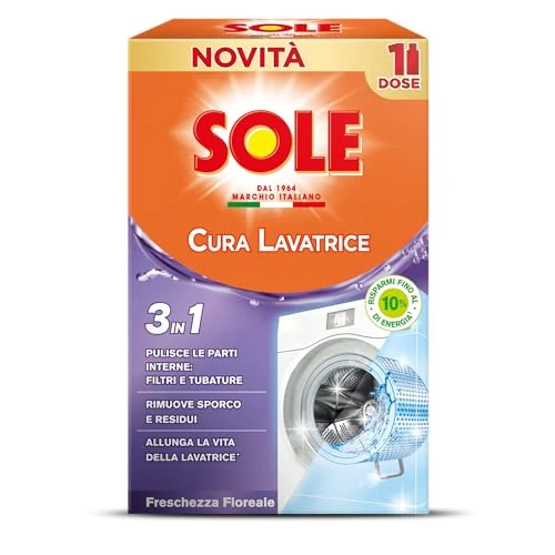 Sole Cura Lavatrice Freschezza Floreale, Confezione da 1 Cura Lavatrice da 250 ml