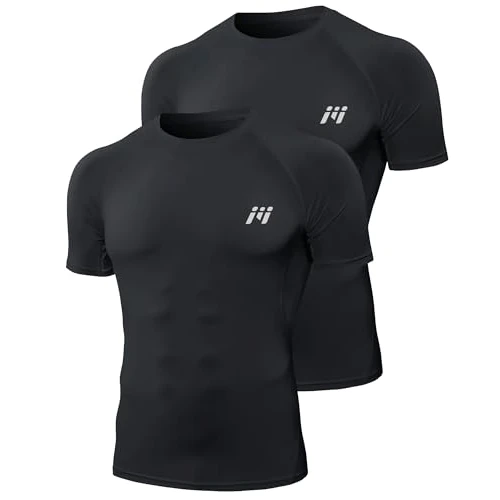 Limited-time offer: MEETWEE Compression Shirt Men's, Short/Long Sleeve Functional Men's Sports Shirt for Running Jogging Sports Gym from 16.85 £ to 16.85 £ (save 0.00%)