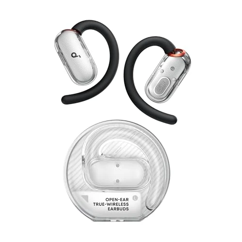 Offerta a tempo: Soundcore V40i Cuffie Bluetooth Open Ear, Suono Cristallino, Custodia senza Coperchio, 4 Posizioni Regolabili per Ogni Orecchio, Bassi Più Ricchi, IP55, 21H Autonomia, Chiamate Potenziate AI - 33% da 79.99 € a 53.59 €