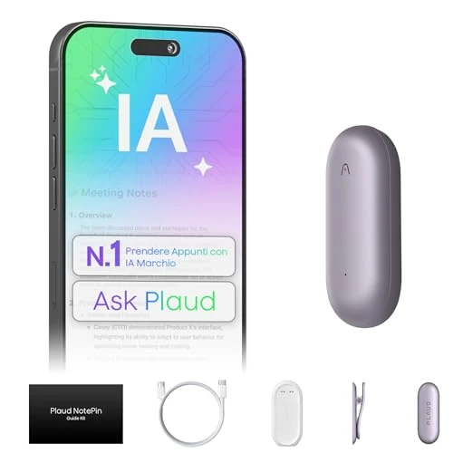 AI Voice Recorder, PLAUD NotePIN Voice Recorder without Kit, Purple