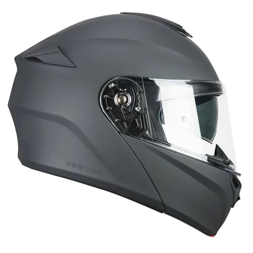 Offerta a tempo: CGM Casco modular, 568A BER MONO Grafite opaco, S (55-56cm) - 0.00% da 97.98 € a 97.98 €