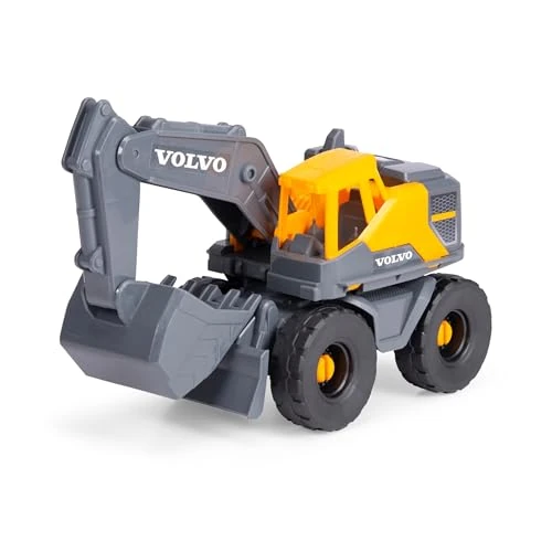 Tijdelijke aanbieding: Dickie Toys - Volvo graafmachine Tough Excavator (26 cm) - speelgoedgraafmachine voor kinderen vanaf 3 jaar met vrijloop, beweegbare arm en schep, geschikt als zandspeelgoed van 10.16 EUR naar 10.16 EUR (korting 0%)