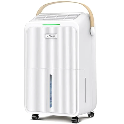 Offerta a tempo: KNKA Deumidificatore, Deumidificatori Casa Muffa, 16L/24H, Serbatoio 3,3L, Basso Rumore, Basso Consumo, Sbrinamento Automatico, Blocco Bambini, Design Anti-Goccia, 4 Modalità, 80m³（32㎡） - 22% da 179.98 € a 139.98 €
