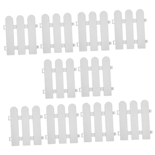 Limited offer: HANABASS 10 Pieces Yard Garden Fence Green Fence Border Border Border Trellis Garden Fence Decorations for Dogs White Plastic from 22.58 EUR to 14.49 EUR (save 36%)