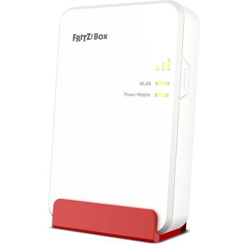 Offerta a tempo: FRITZ!Box 6860 5G Edition International – Router 5G/LTE fino a 1.300 Mbit/s, Wi-Fi 6 fino a 3.000 Mbit/s, Power over Ethernet (PoE+), resistente a polvere e spruzzi, base DECT e Mesh - 22% da 489.00 € a 379.99 €
