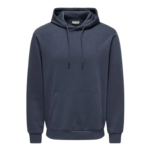 Oferta limitada: Only & Sons ONSCERES Sudaderas Azul M | Corte regular fit, Manga larga, Basic, Proceso suave a una temperatura máxima de 30°C de 29.99 € a 24.09 € (ahorro 20%)